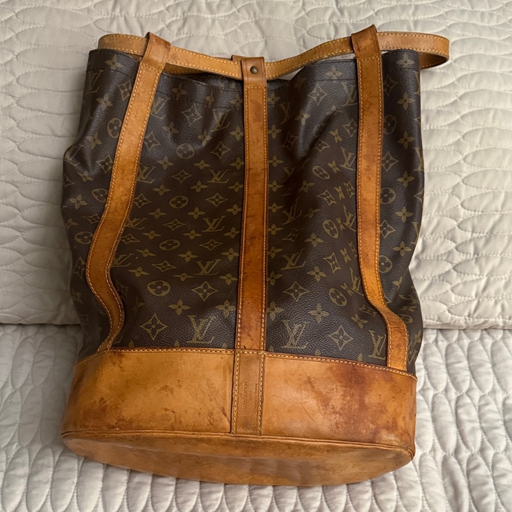 Authentic Louis Vuitton Brown Monogram Duffel Bag